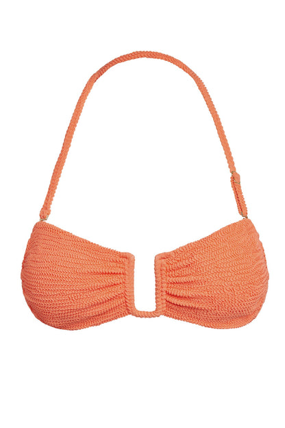 St. Martinique Bandeau - Summer Peach Crinkle