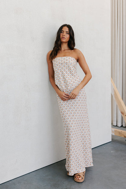 Sono Top - Beige/Sky Check