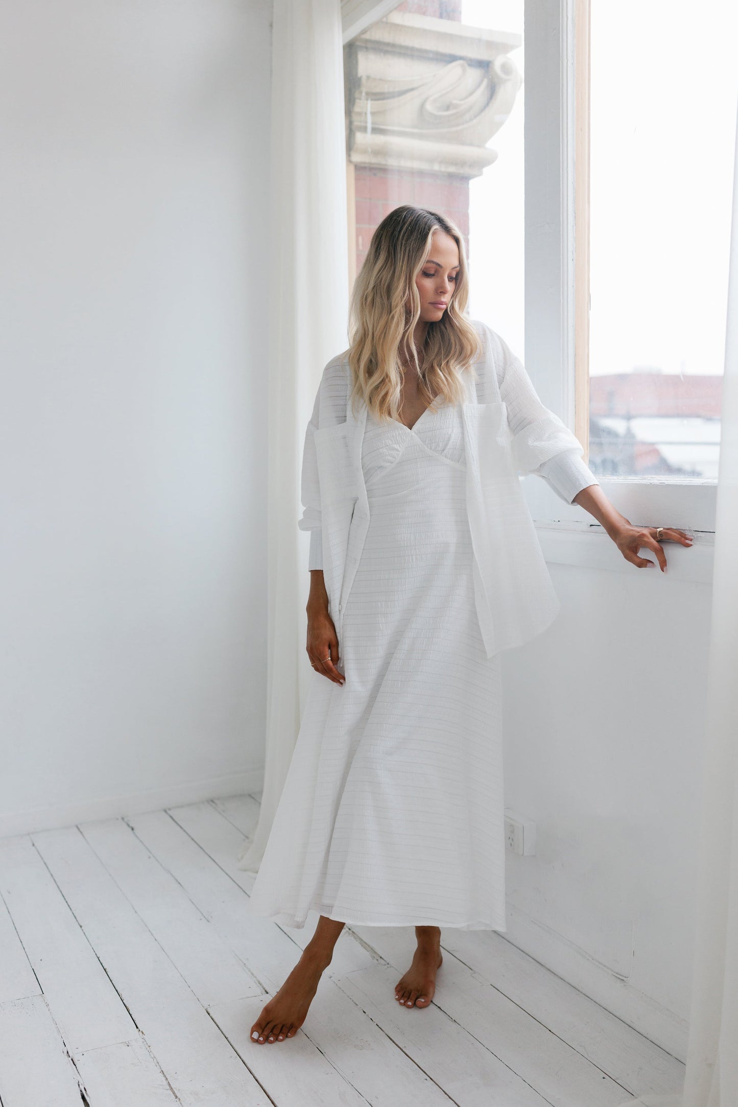 Hyacinth Maxi Dress - White No