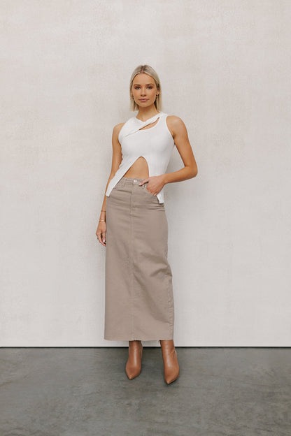 Whitlee Top - White Knit