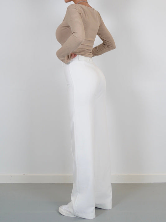 Vera Wide trousers - white