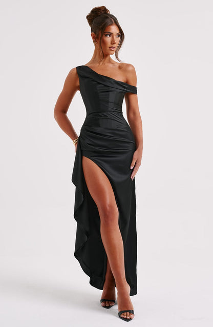Eternal Elegance Maxi Dress - Black