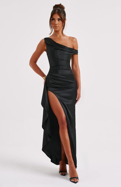 Eternal Elegance Maxi Dress - Black