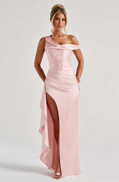 Eternal Elegance Maxi Dress - Blush