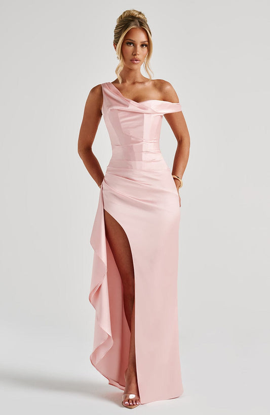 Eternal Elegance Maxi Dress - Blush