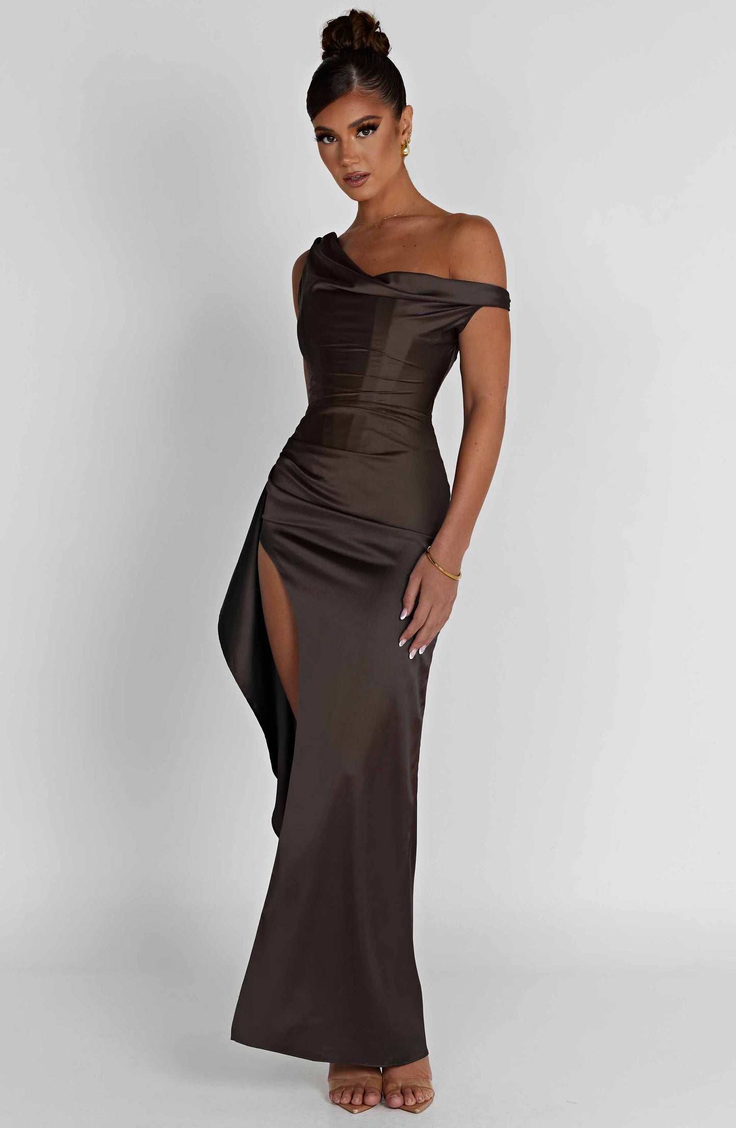 Eternal Elegance Maxi Dress - Charcoal