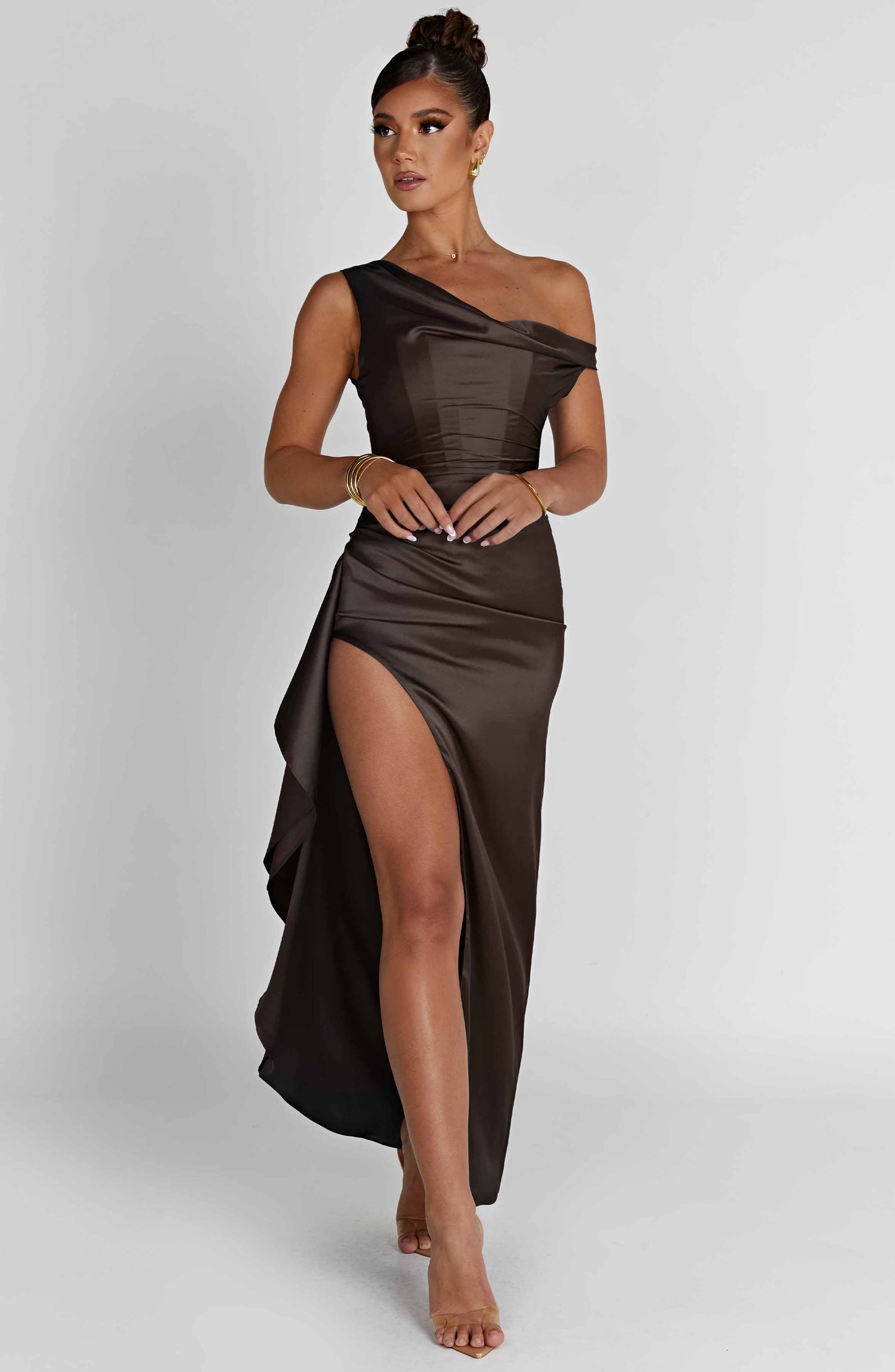 Eternal Elegance Maxi Dress - Charcoal