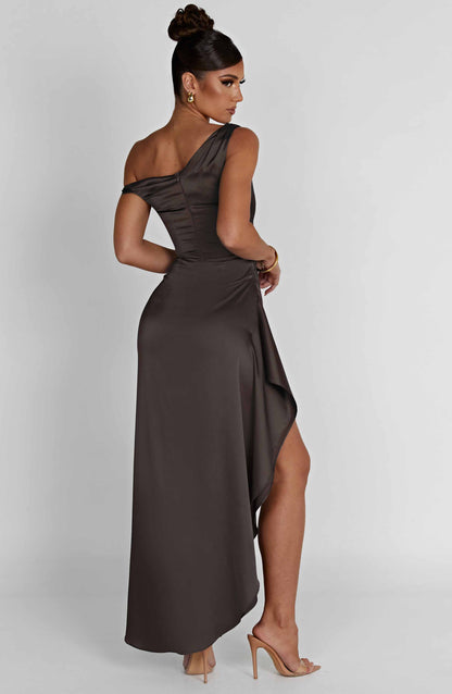 Eternal Elegance Maxi Dress - Charcoal