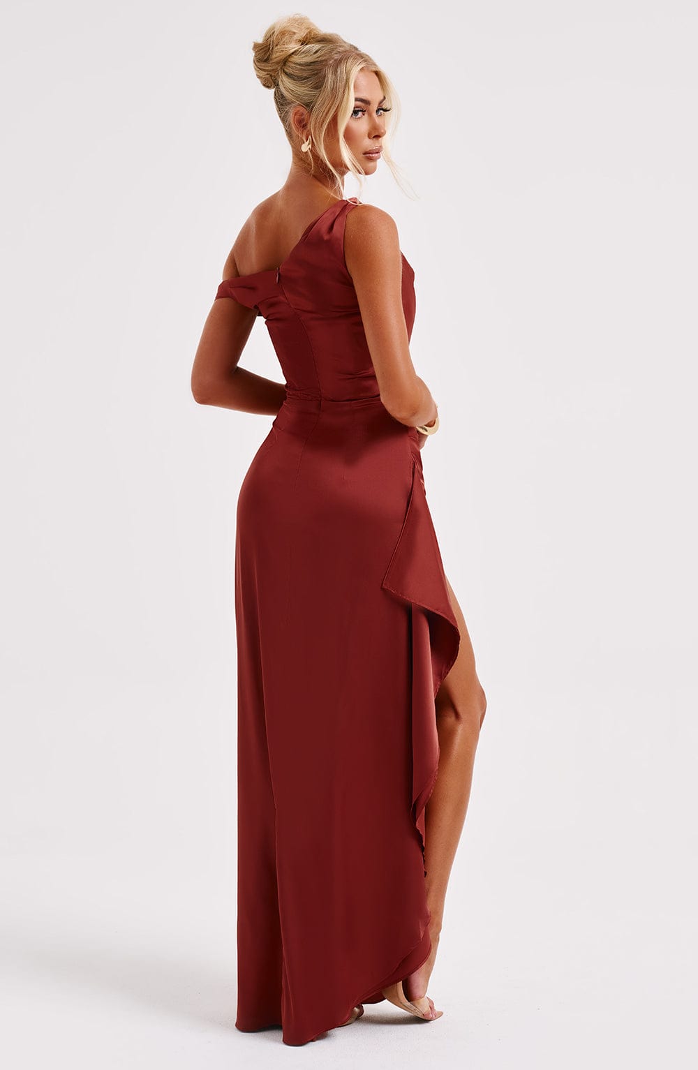 Eternal Elegance Maxi Dress - Rust