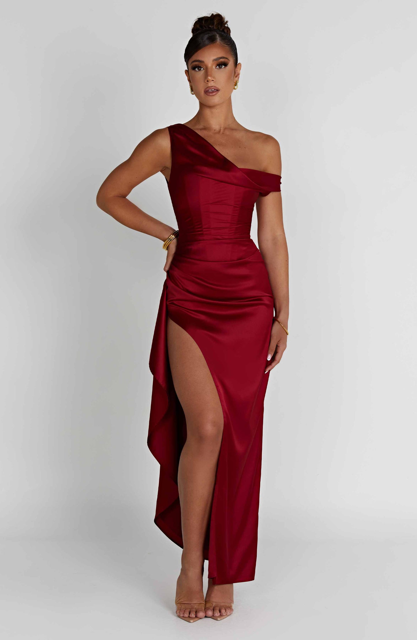 Eternal Elegance Maxi Dress - Wine