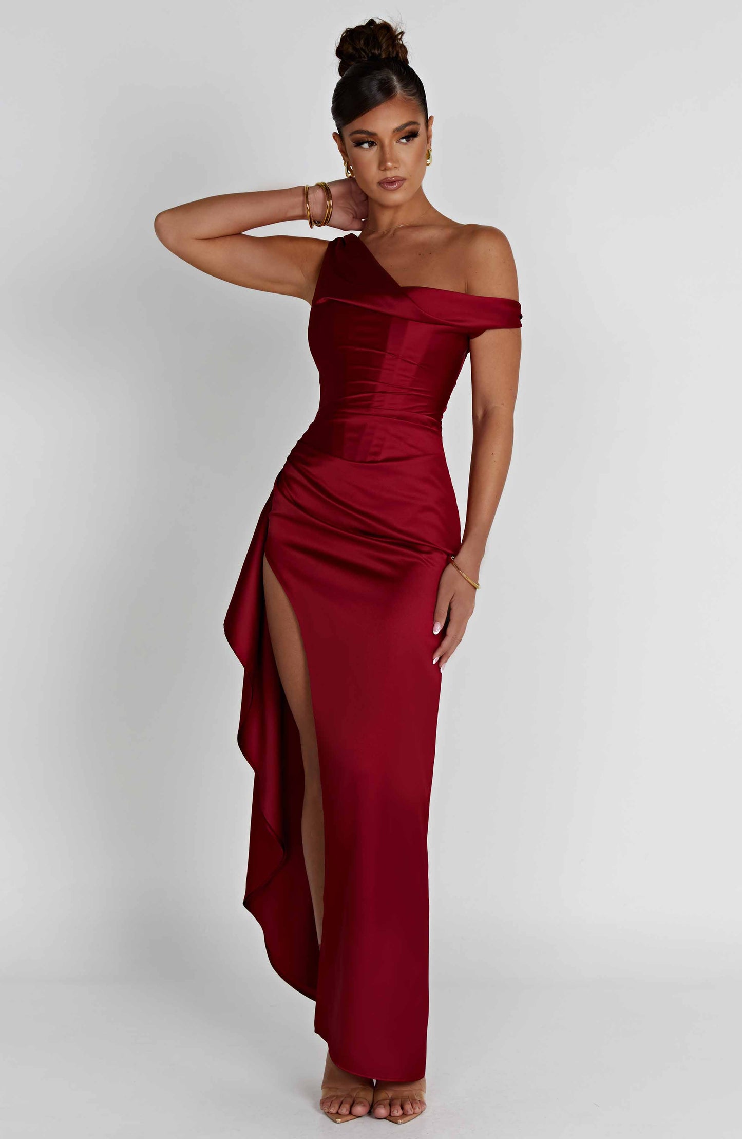 Eternal Elegance Maxi Dress - Wine