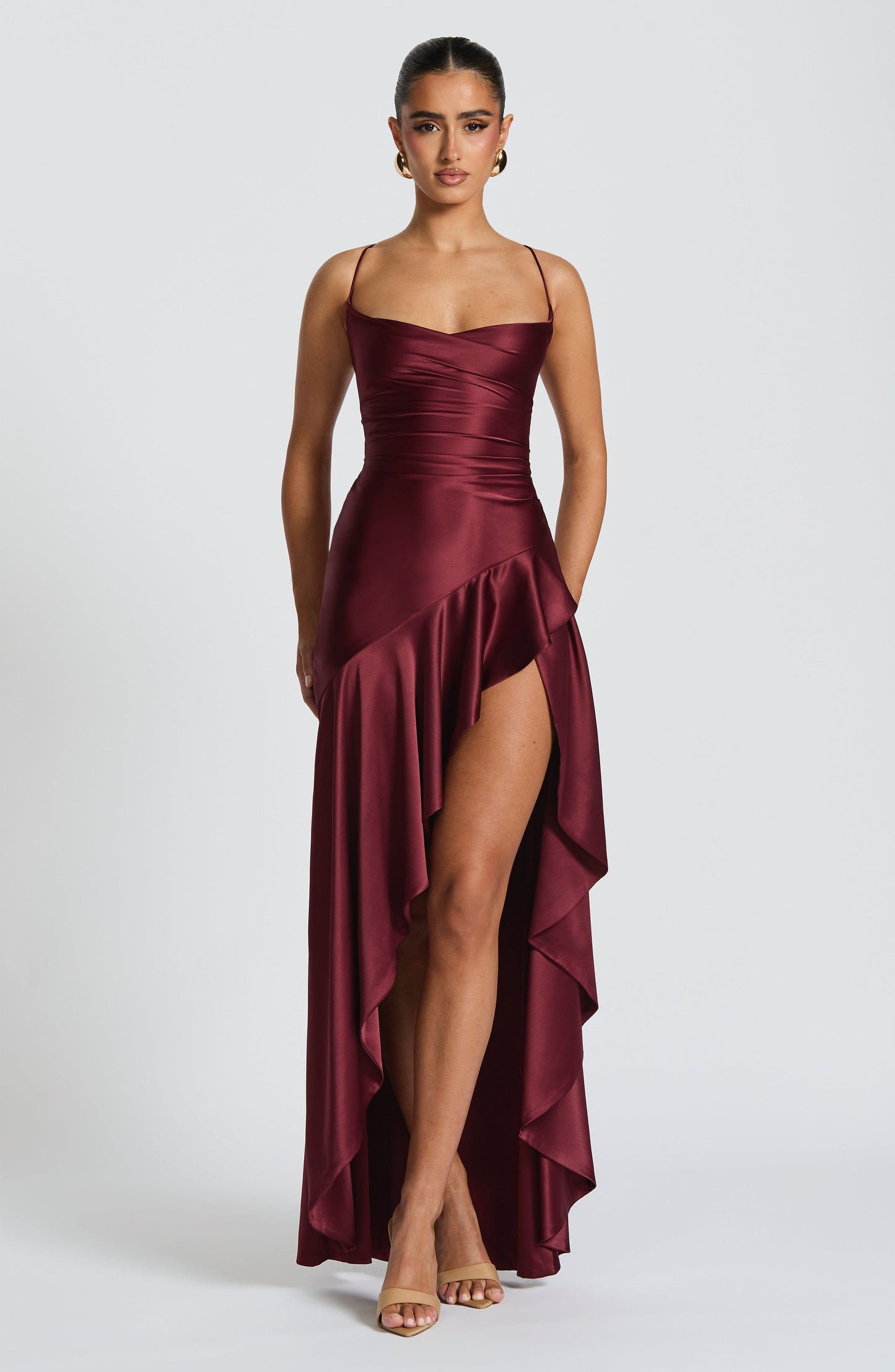 Muse Maxi Dress - Cherry Lacquer