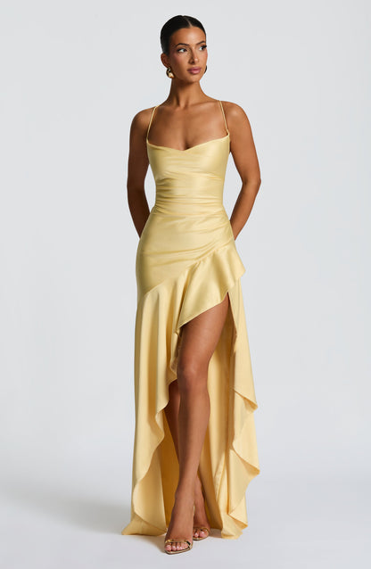 Muse Maxi Dress - Lemon