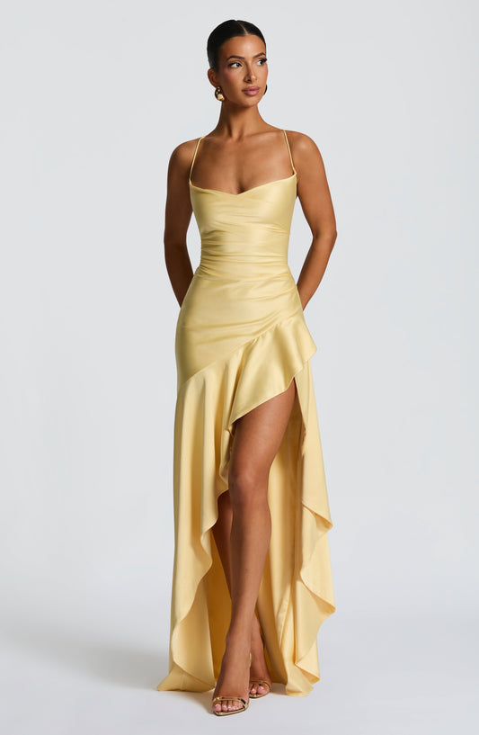 Muse Maxi Dress - Lemon