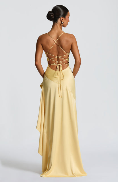 Muse Maxi Dress - Lemon