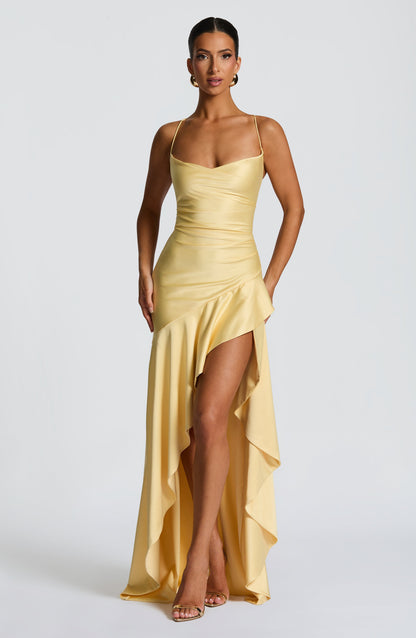 Muse Maxi Dress - Lemon