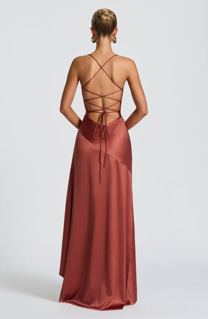 Muse Maxi Dress - Rust
