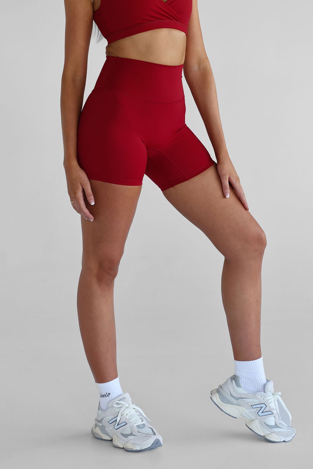 PowerFlex Halter Shorts - Cherry