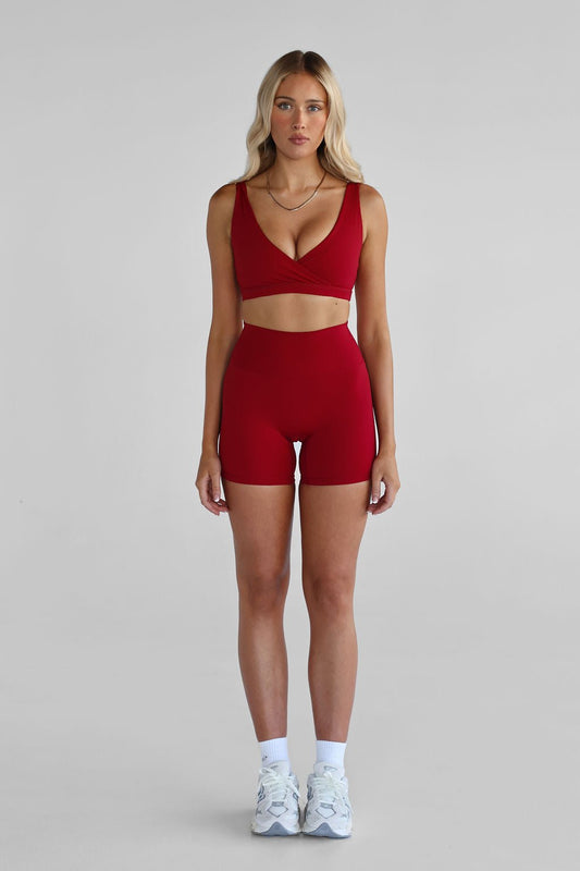 PowerFlex Halter Shorts - Cherry
