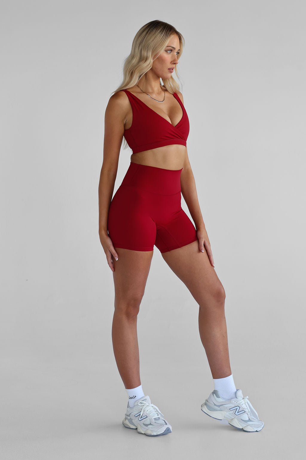 PowerFlex Halter Shorts - Cherry