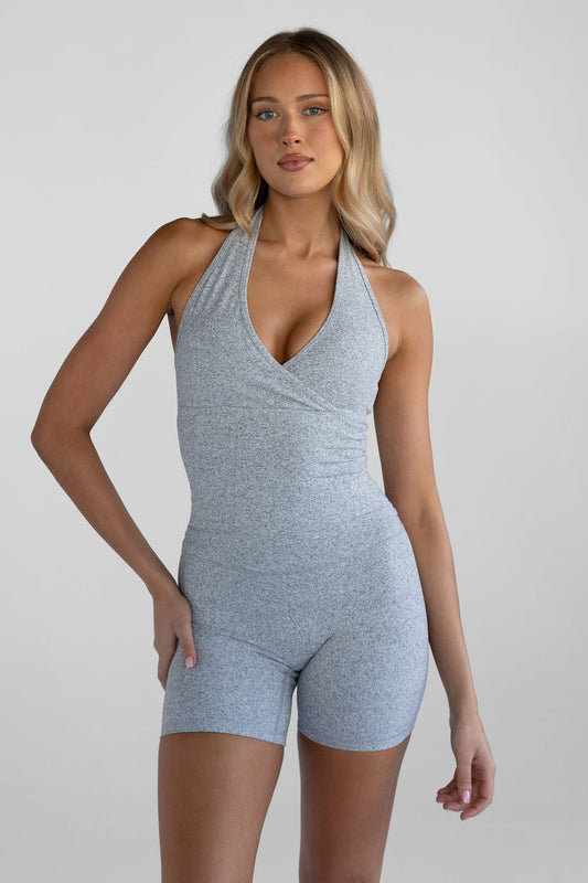 Powerflex Halter Tank - Marl Grey